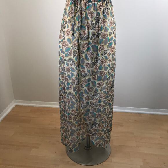 Gypsy 05 • Silk Strapless Floral Dress XS - Picture 8 of 9